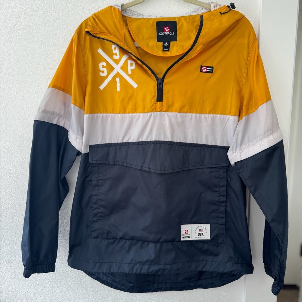 South Pole Yellow Windbreaker Jacket